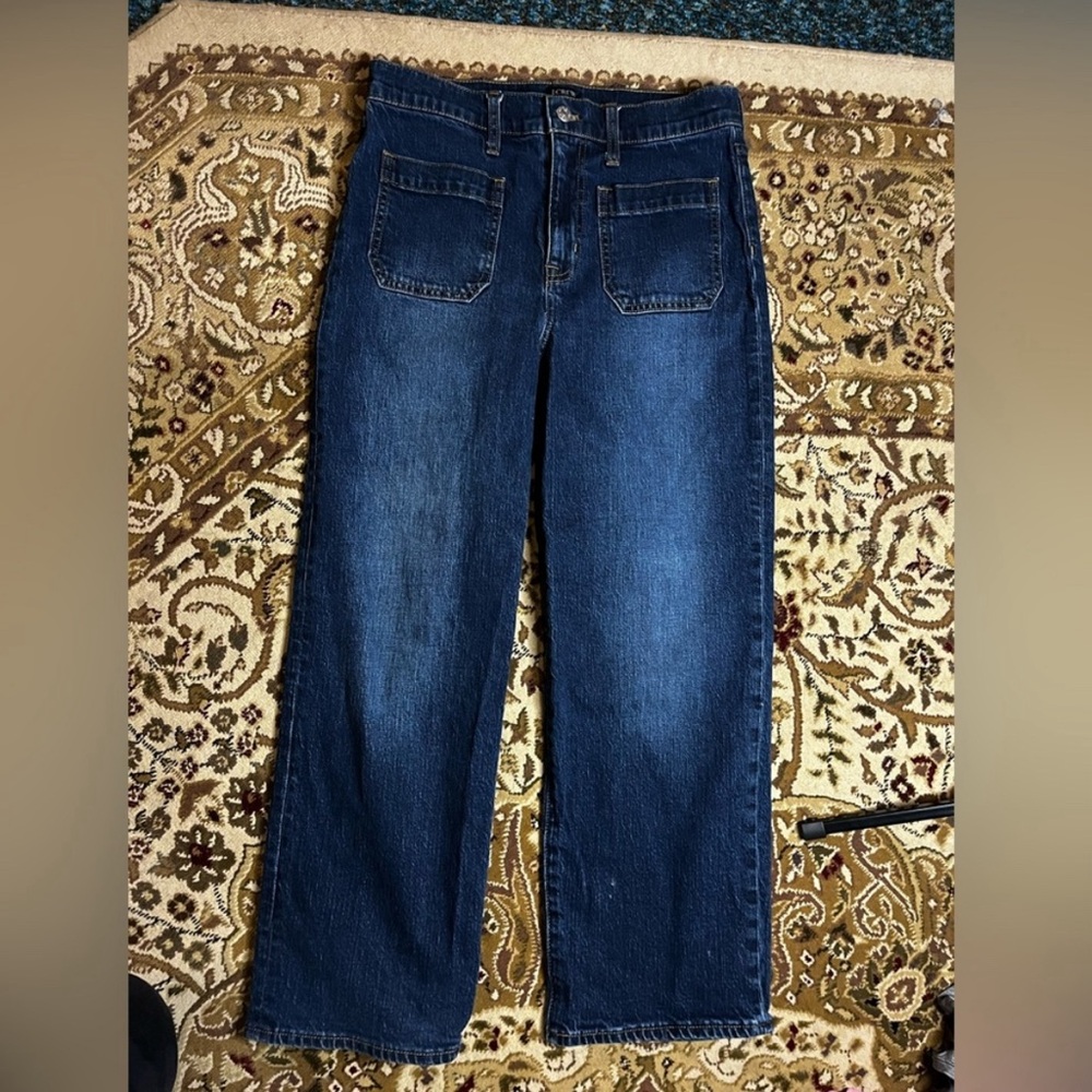 J Crew sz 28 wide leg slim high rise